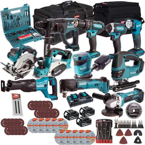 Makita 18v 11pcs power tool - 18v,