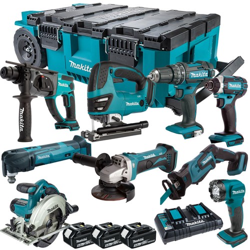 Makita 18v piece combo - makita, 9