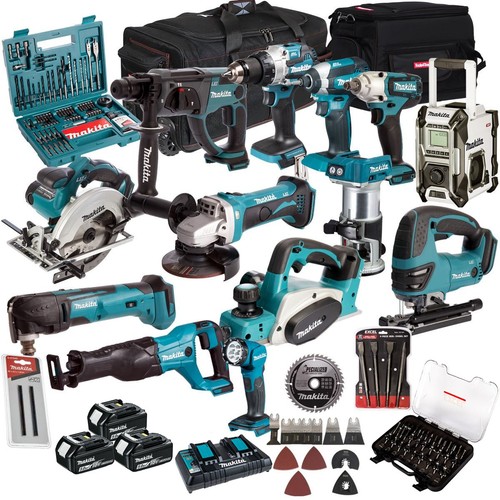 Makita 18v piece combo kit - piece,